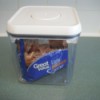 Brown sugar stored inside an airtight container.
