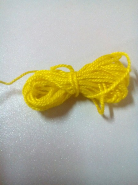 DIY Fur Covered Notebook - remove and tie in the middle