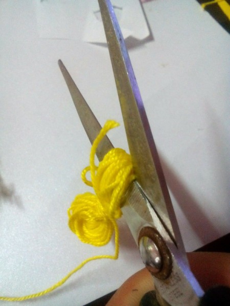 DIY Fur Covered Notebook - snip on both sides