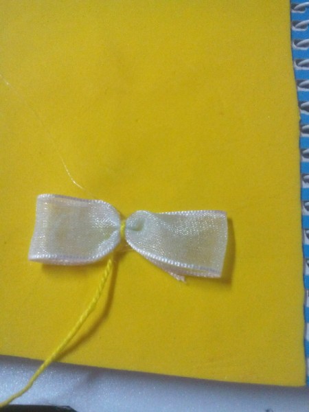 DIY Fur Covered Notebook - stick to the lower part of the back of the notebook