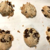 baked Almond Chocolate Chip Cookies