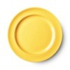 Yellow ceramic plate.