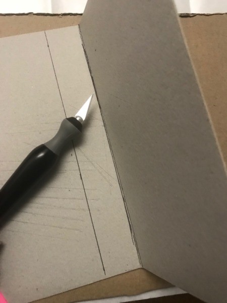 Gift Book Filled with Goodies - score the cardboard so it will bend