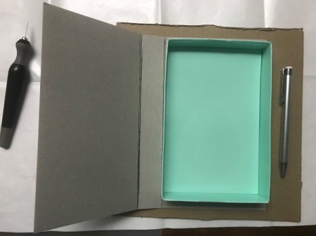 Gift Book Filled with Goodies - bend up at score mark