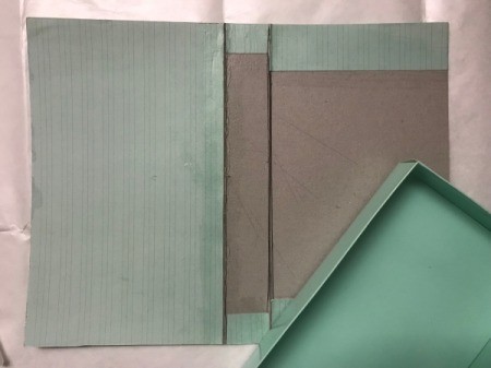 Gift Book Filled with Goodies - ready to attach the box lid