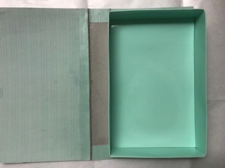 Gift Book Filled with Goodies - hot glue the box to the book back cover and spine