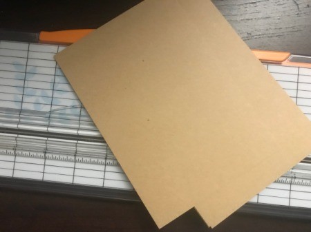 Gift Book Filled with Goodies - cut strips of craft paper