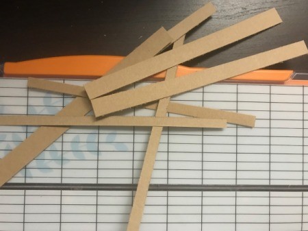 Gift Book Filled with Goodies - cut paper strips