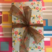 Gift Book Filled with Goodies - finished gift box