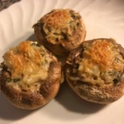 Stuffed Mushrooms on plate