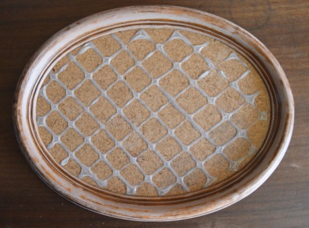 Vintage Mixed Media Framed Roses - when criss cross glue pattern is dry glue the frame to the backing board