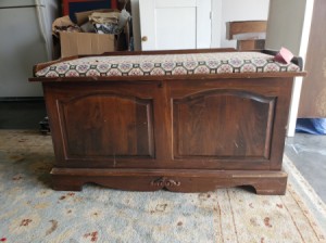 Value of a Murphy Cedar Chest  - chest with a padded seat on top