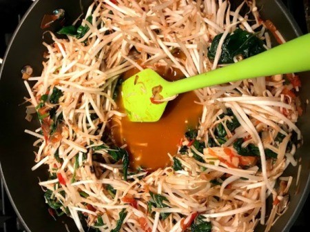 finished sauteed vegetables