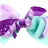 Purple and blue hair bow.