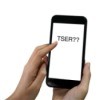 Cellphone screen with the letters "TSER??" on it.