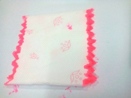 Making a Flower Pen - stained edges