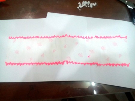 Making a Flower Pen - unfold the tissue