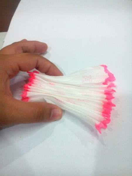 Making a Flower Pen - gather in accordion form