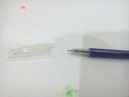 Making a Flower Pen - remove pen cover