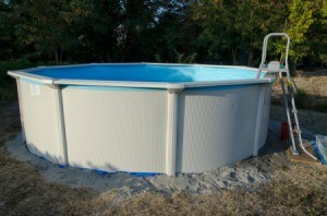 Above ground pool.