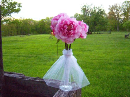 Bridal Dress Flower Vases - add flfowers