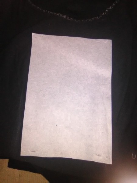 Hand Embroidered Modified T-Shirt - iron on stabilizer