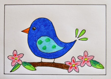 Naïve Spring Bird Greeting Card | ThriftyFun