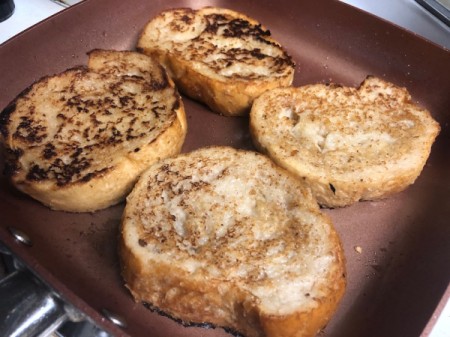 cooking French Toast