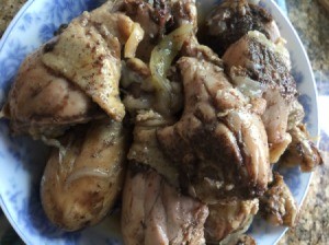 Coconut-Braised Chicken on plate