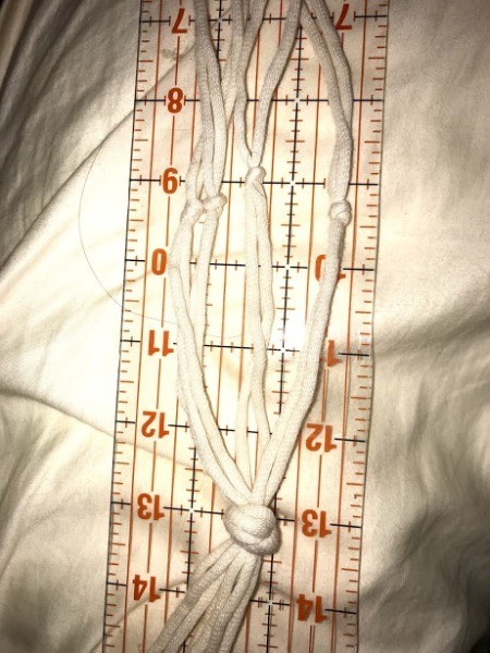 DIY Macrame Plant Hangers - 4 knots