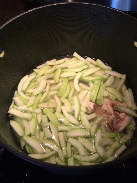 Opo Squash Chicken Soup