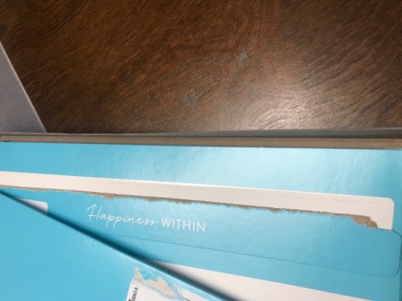 Making a Collage Folder - excess cardboard material