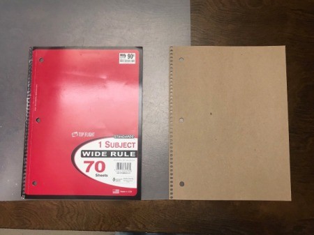 Up-cycled Clipboard - separate and remove paper