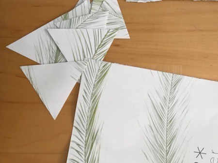 Up-cycled Clipboard - more triangles