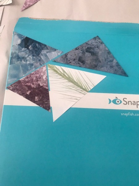 Up-cycled Clipboard - leaves spaces for background color to show