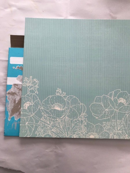 Up-cycled Clipboard - sheet of scrapbook paper for back