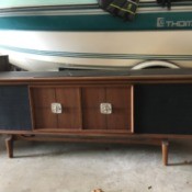 Value of an RCA Record Player with 8 Track Tape Player - stereo console