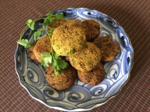 Herb Falafel on plate