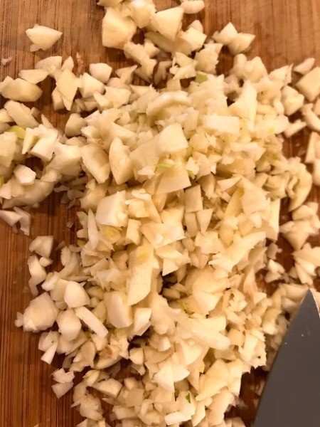chopped garlic & ginger
