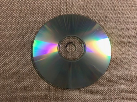 Recycled CD Candle Holder - reflective side up