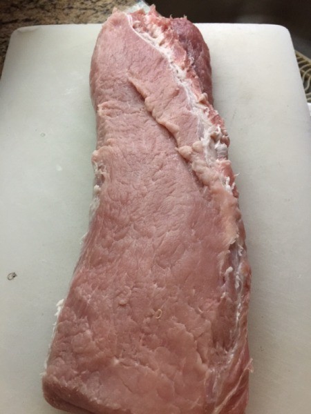 Pork Tenderloin on cutting board