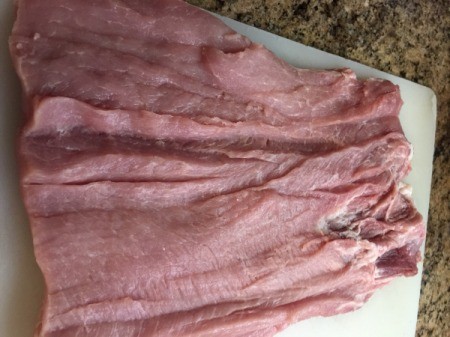 Pork Tenderloin spread layers