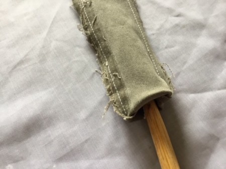 How to Turn Pants Into Shorts and a Bag - turn handles right side out a chopstick will work