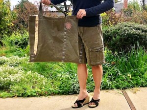 How to Turn Pants Into Shorts and a Bag  - tote bag and shorts