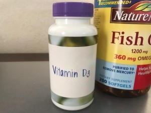 Re-label Vitamin Containers - newly labeled bottle