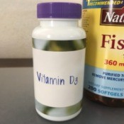 Re-label Vitamin Containers - newly labeled bottle