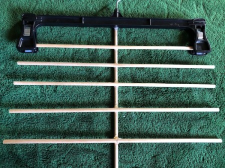 DIY Necktie Hanger - 5 hanging rods