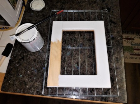 New Baby Frame - paint the frame, 2 coats, prime if desired