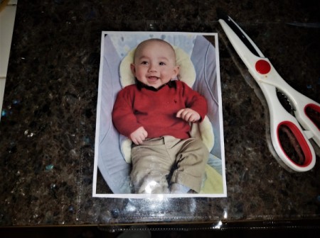 New Baby Frame - sheet protector cut for frame