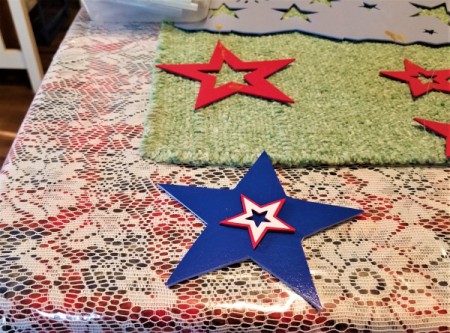 Summer Door Decor - embellished star